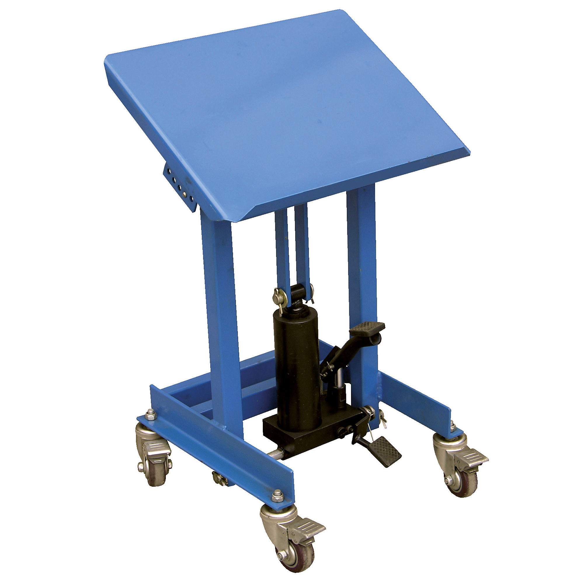Vestil Hydraulic Work Positioner - 330-Lb. Capacity, Telescoping Cylinder, Locking Casters, Model# WT-2016-FP